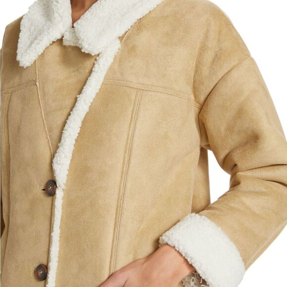 NWT Free People Diogo Coat / Ivory Combo - Picture 9 of 14